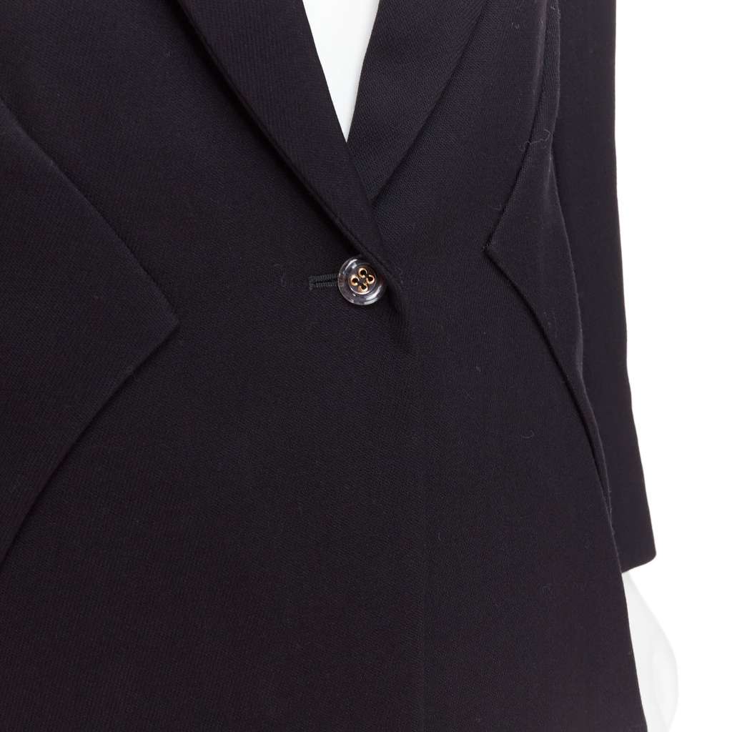 Yves Saint Laurent Deconstructed Blazer Black Wool Very good - Back View