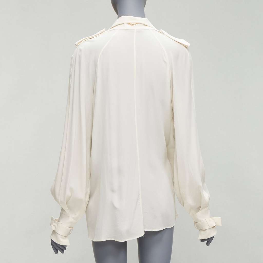 Tom Ford Silk Trench Jacket Beige Silk Very good - Box View