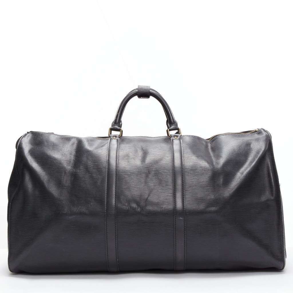 Louis Vuitton Keepall 60 Black Leather Fair - Box View