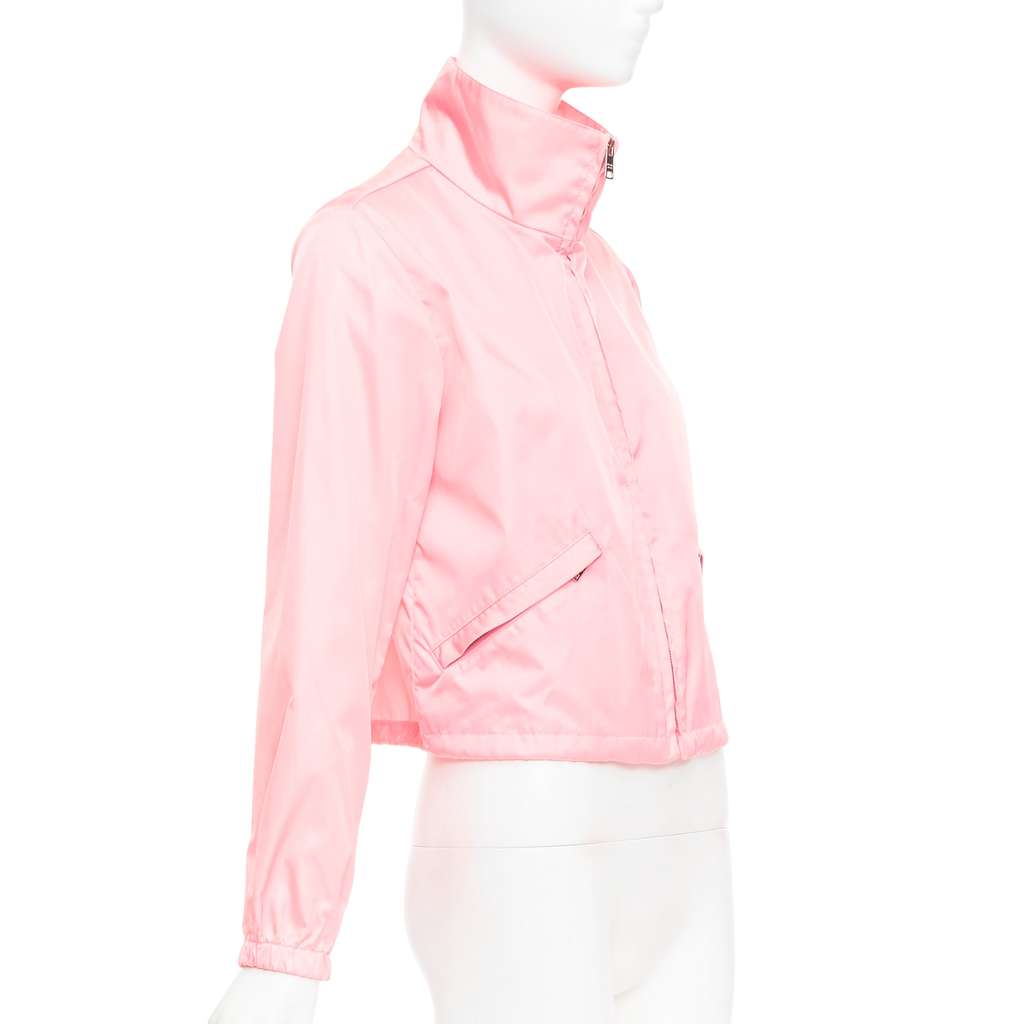 Prada Nylon Pouch Anorak Pink Very good - Model View