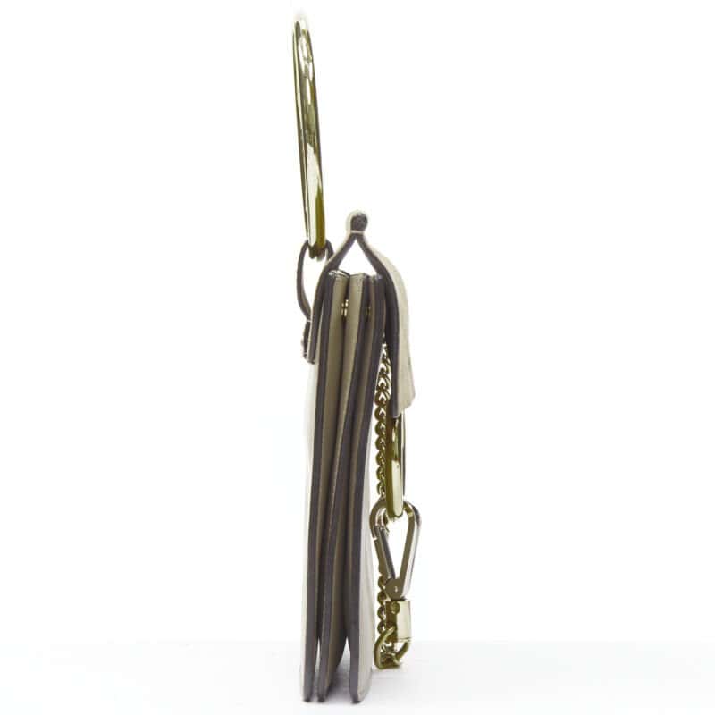 Chloé Double Flap Clutch Grey Suede Very good - Model View