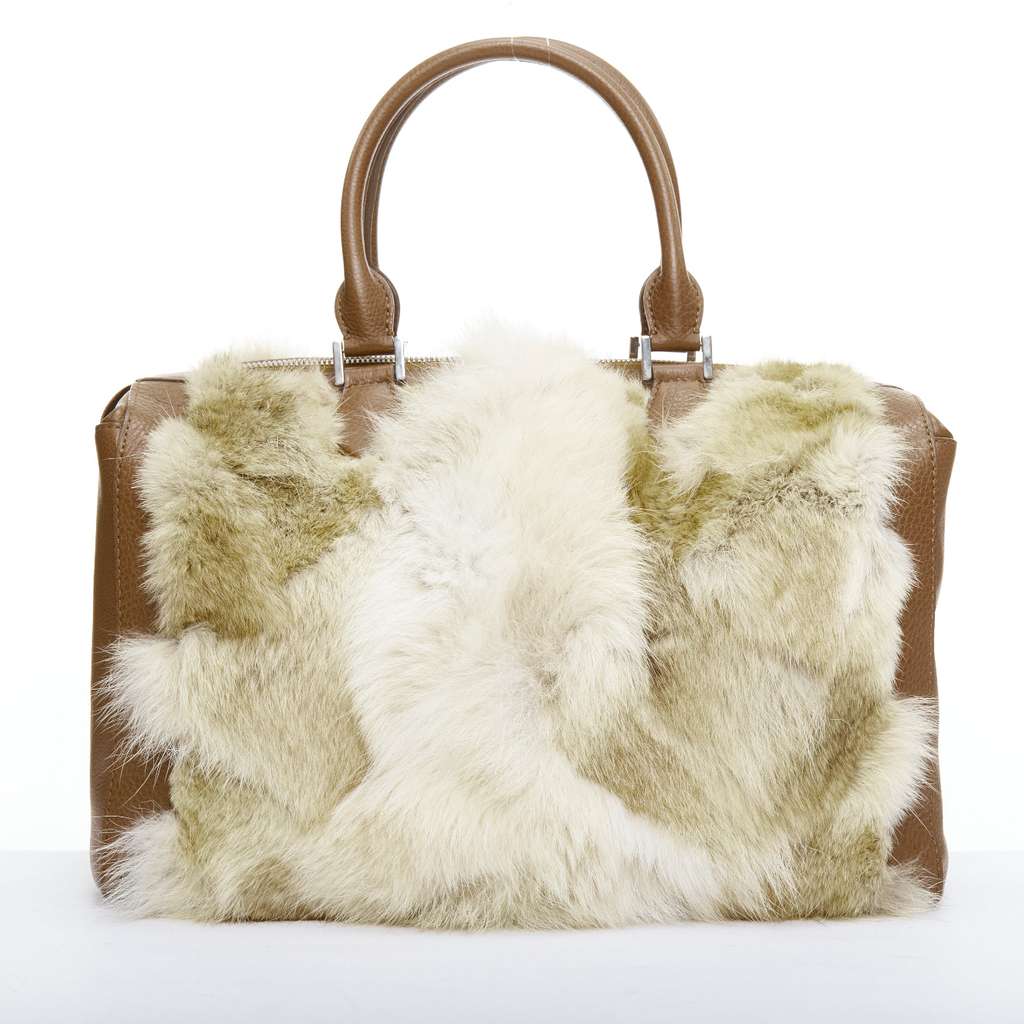 Michael Kors Scaled Gia Tote Brown Fur Good - Inside View