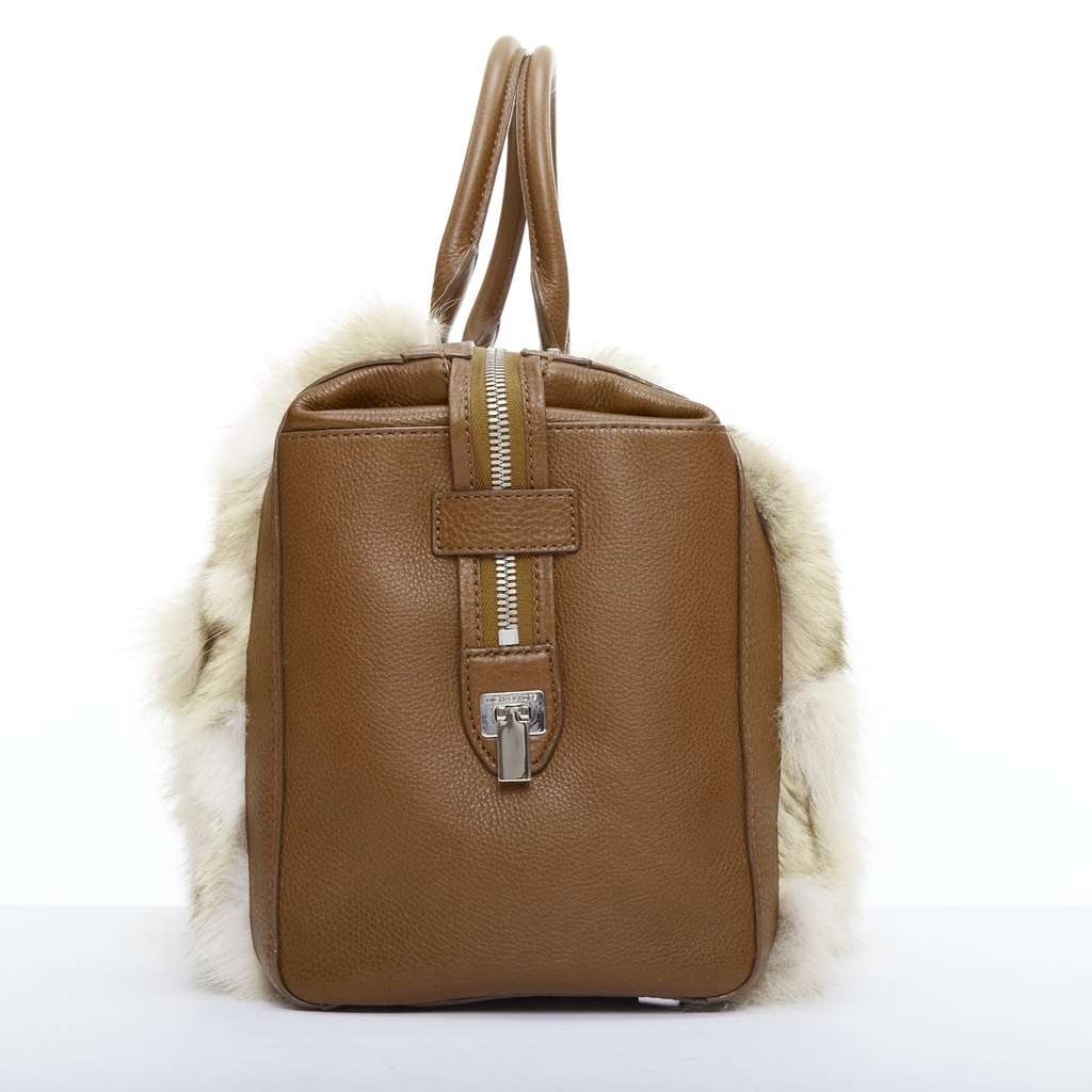 Michael Kors Scaled Gia Tote Brown Fur Good - Model View