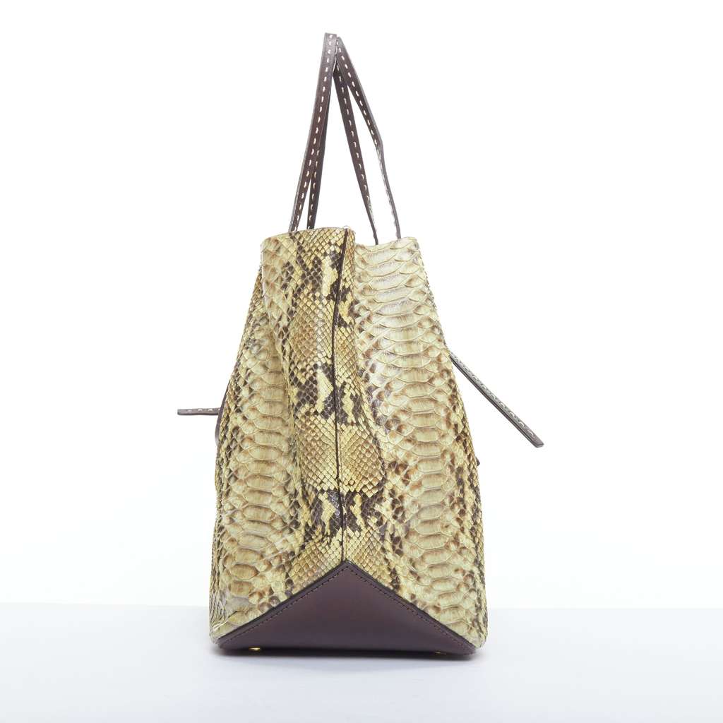 Michael Kors Triomphe Canvas Tote Beige Leather Fair - Model View