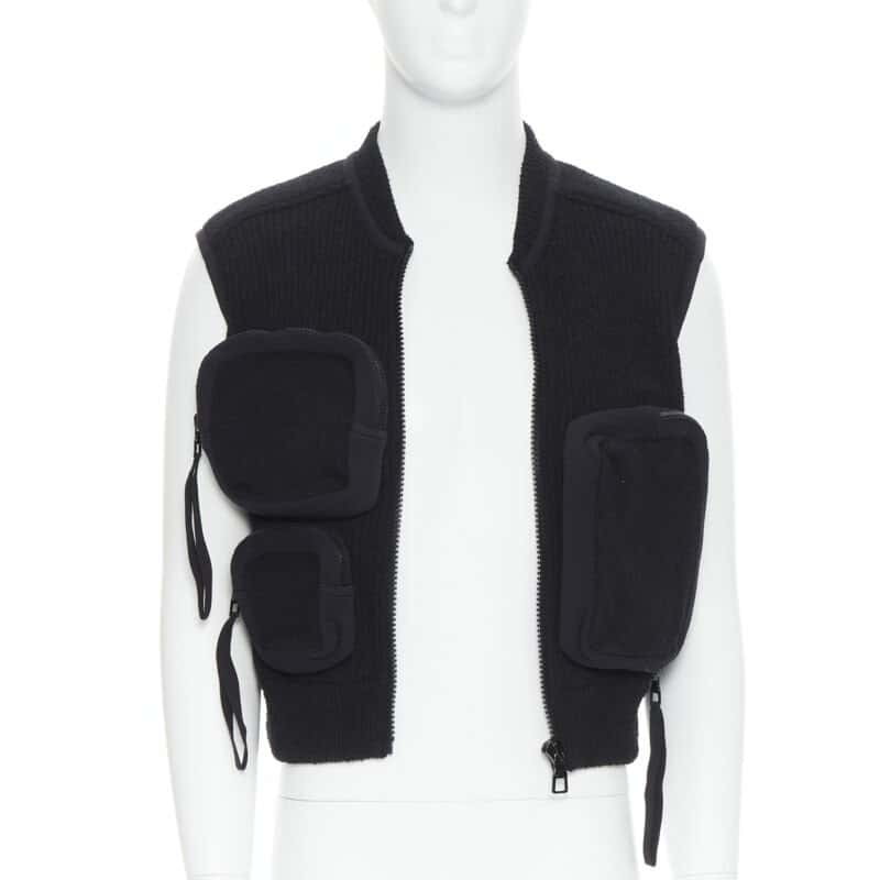 Louis Vuitton Utility Ribbed Vest Black Polyamide Very good - Inside View