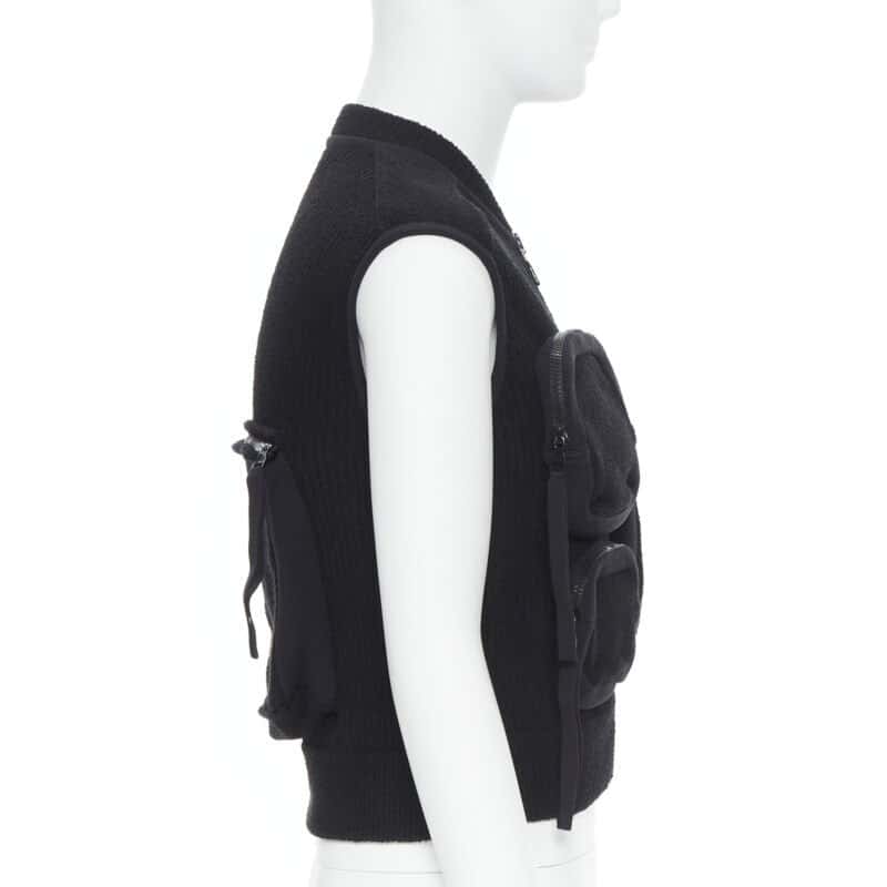 Louis Vuitton Utility Ribbed Vest Black Polyamide Very good - Box View