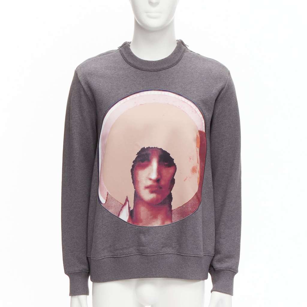 Givenchy Madonna Print Sweater Grey Cotton Never worn - Front View