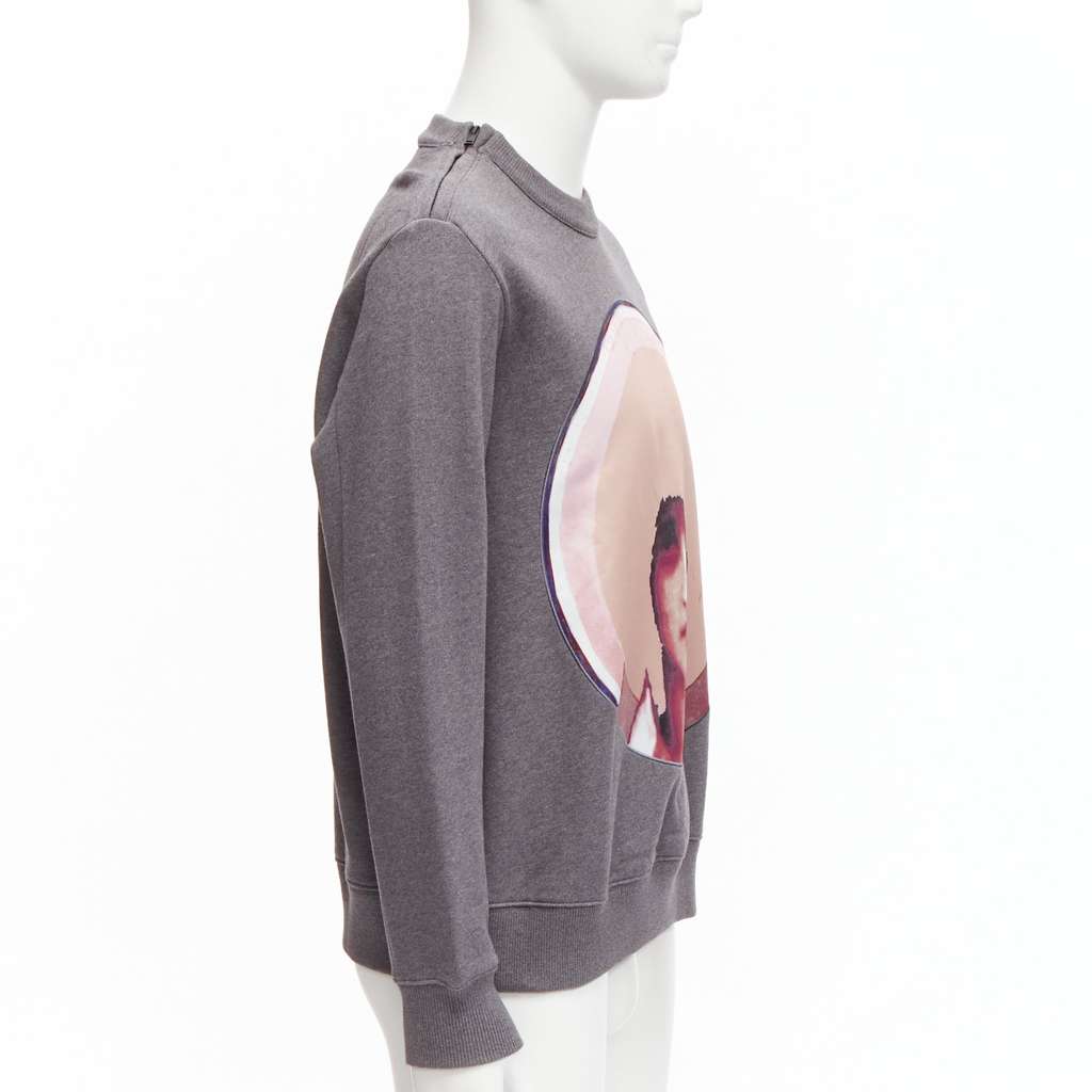 Givenchy Madonna Print Sweater Grey Cotton Never worn - Model View