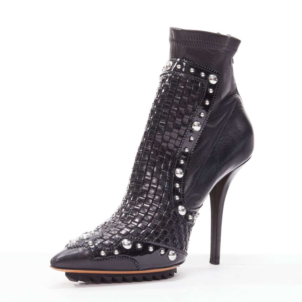 Givenchy Iron Line Silver Leather Good - Model View