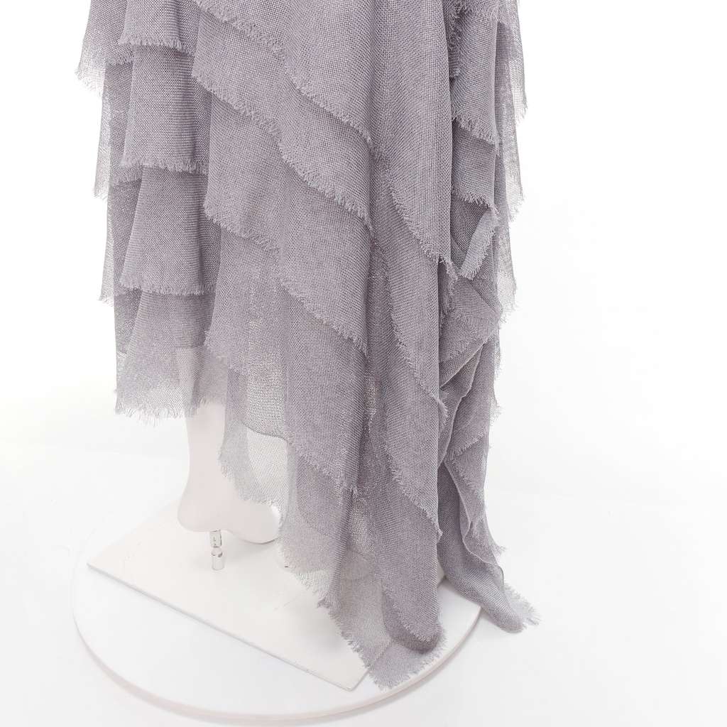 Maticevski Winning Grey Polyester Fair - Back View