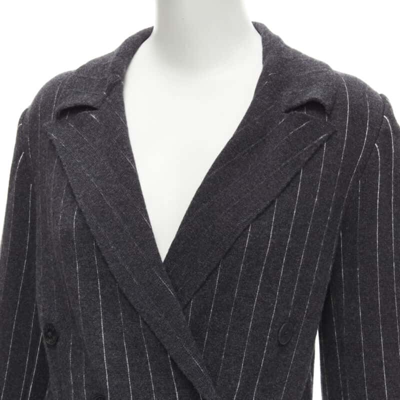 Barrie Grey Cashmere Blazer Cardigan Grey Cashmere Never worn - Back View