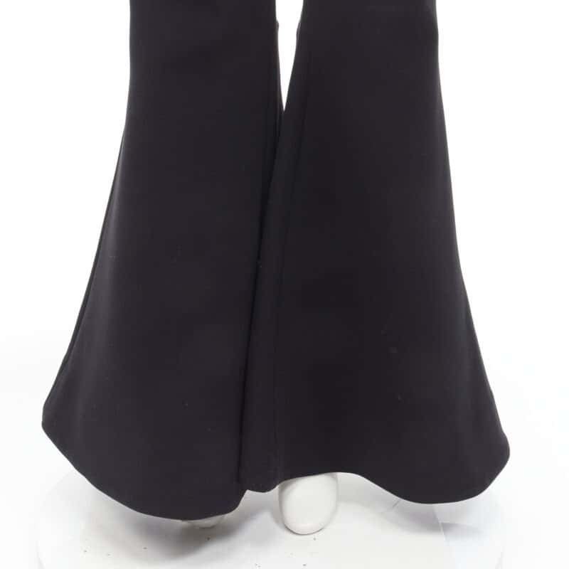 Ellery Wide Flared Trousers Black Polyester Never worn - Back View