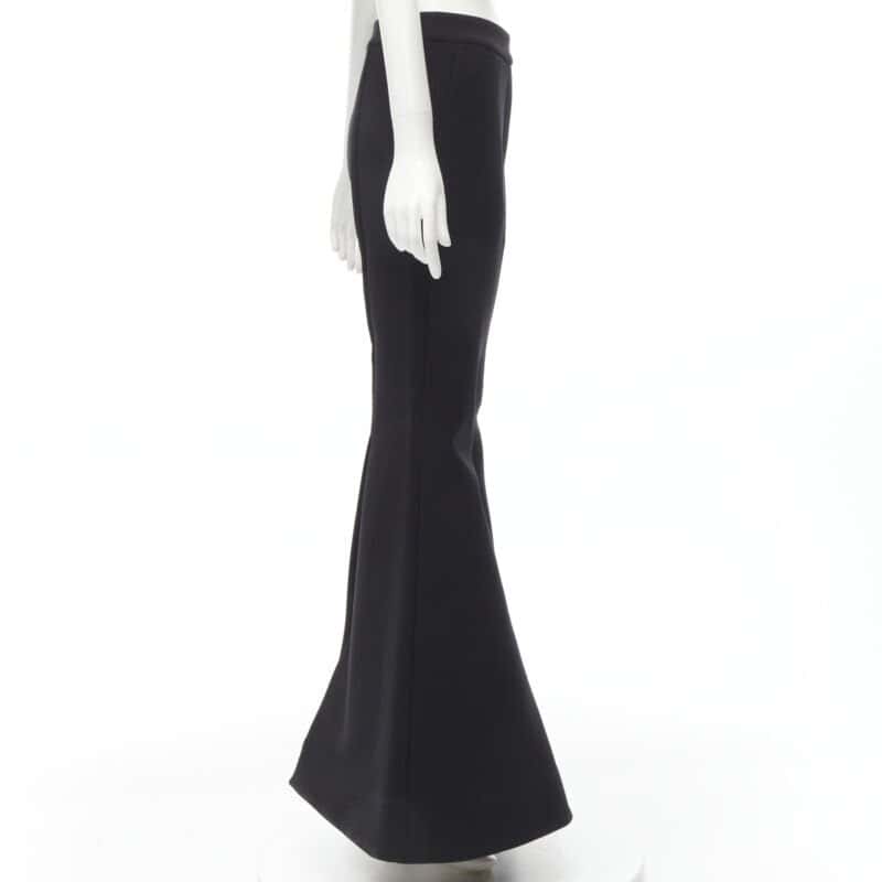 Ellery Wide Flared Trousers Black Polyester Never worn - Model View