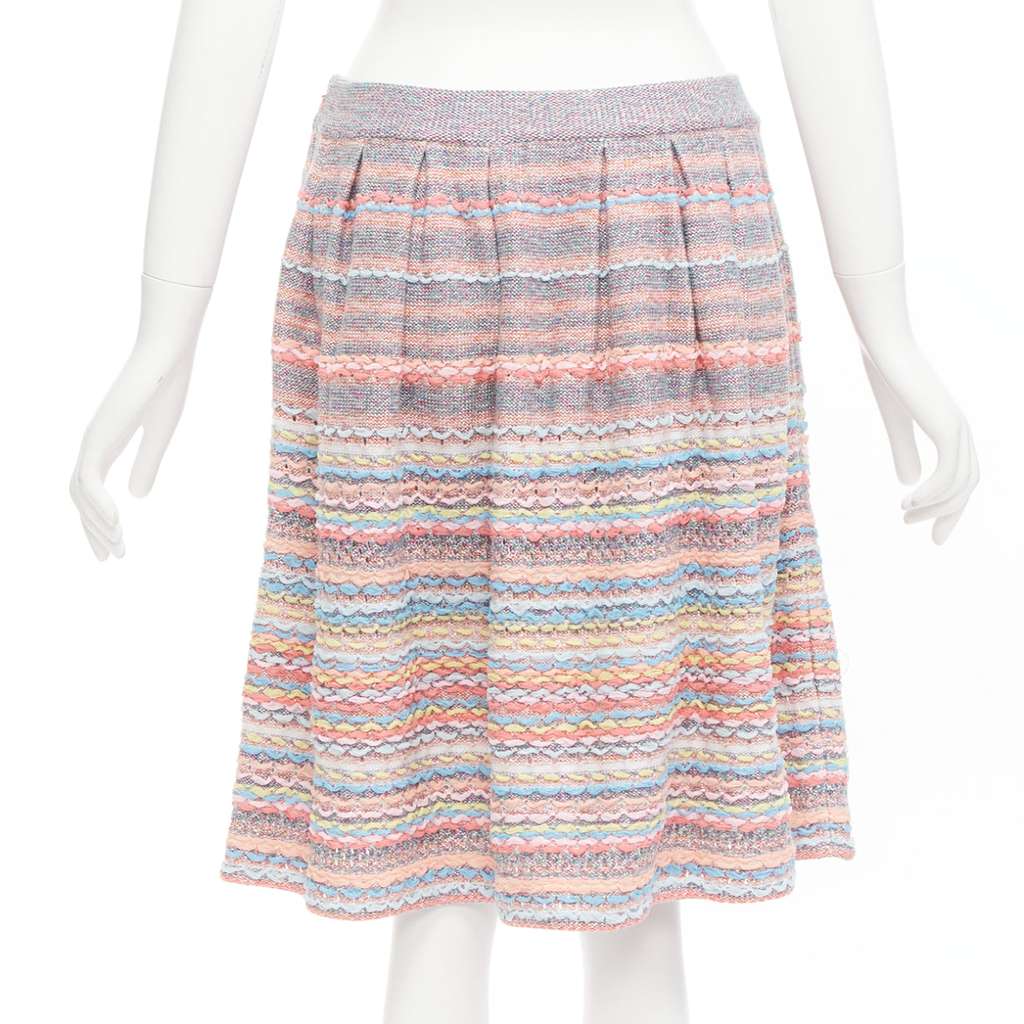 Chanel Ribbon Tweed Skirt MultiColor Silk Never worn, with tag - Box View