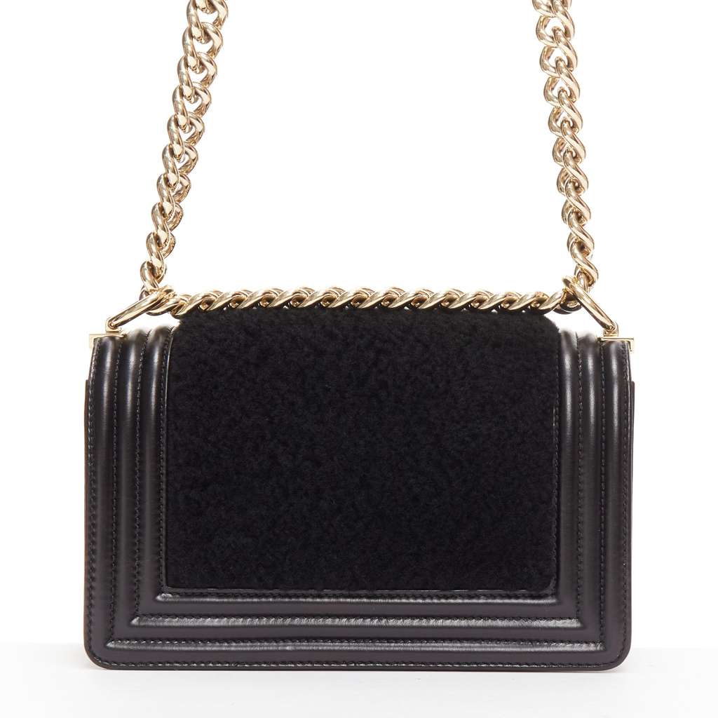 Chanel Boy Small Black Leather Very good - Model View