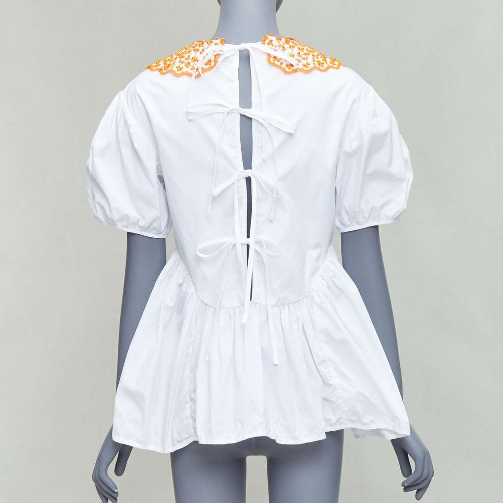 CecIlie Bahnsen Mie White Cotton Never worn - Back View