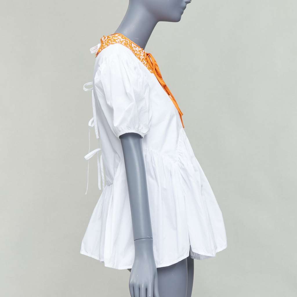 CecIlie Bahnsen Mie White Cotton Never worn - Model View