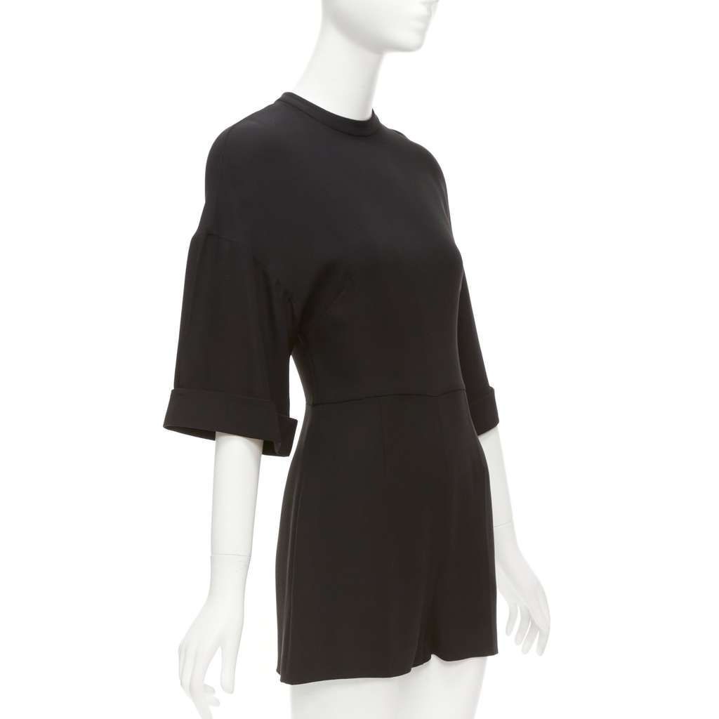 Valentino Garavani Silk Bell Playsuit Black Silk Very good - Inside View