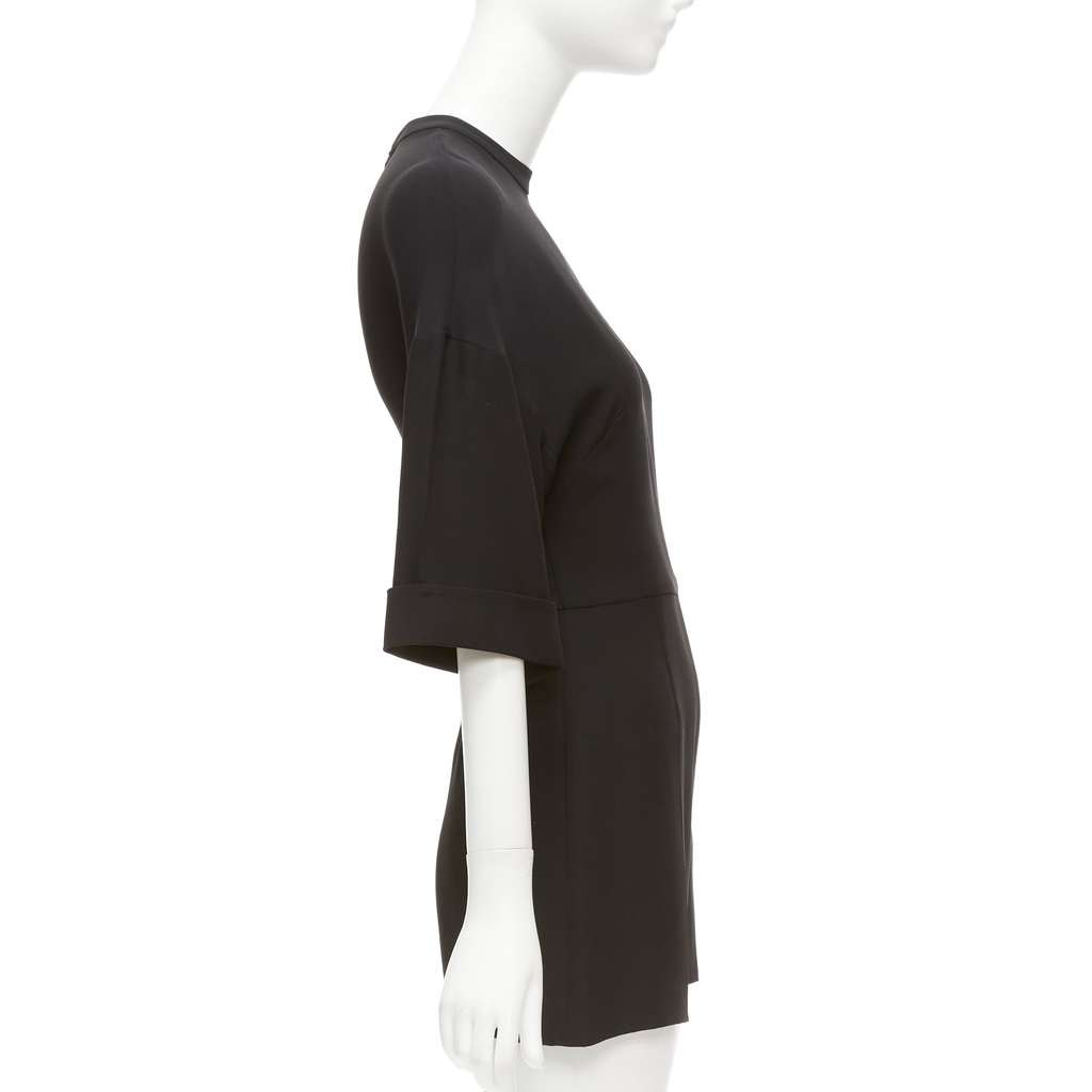 Valentino Garavani Silk Bell Playsuit Black Silk Very good - Model View