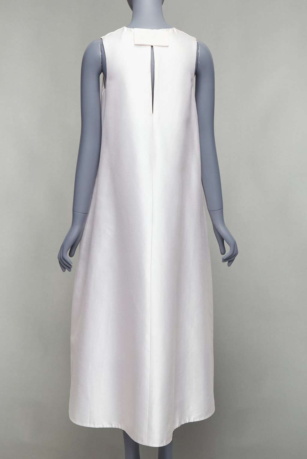 Melitta Baumeister Bow Back Tent Dress Beige Silk Good - Box View