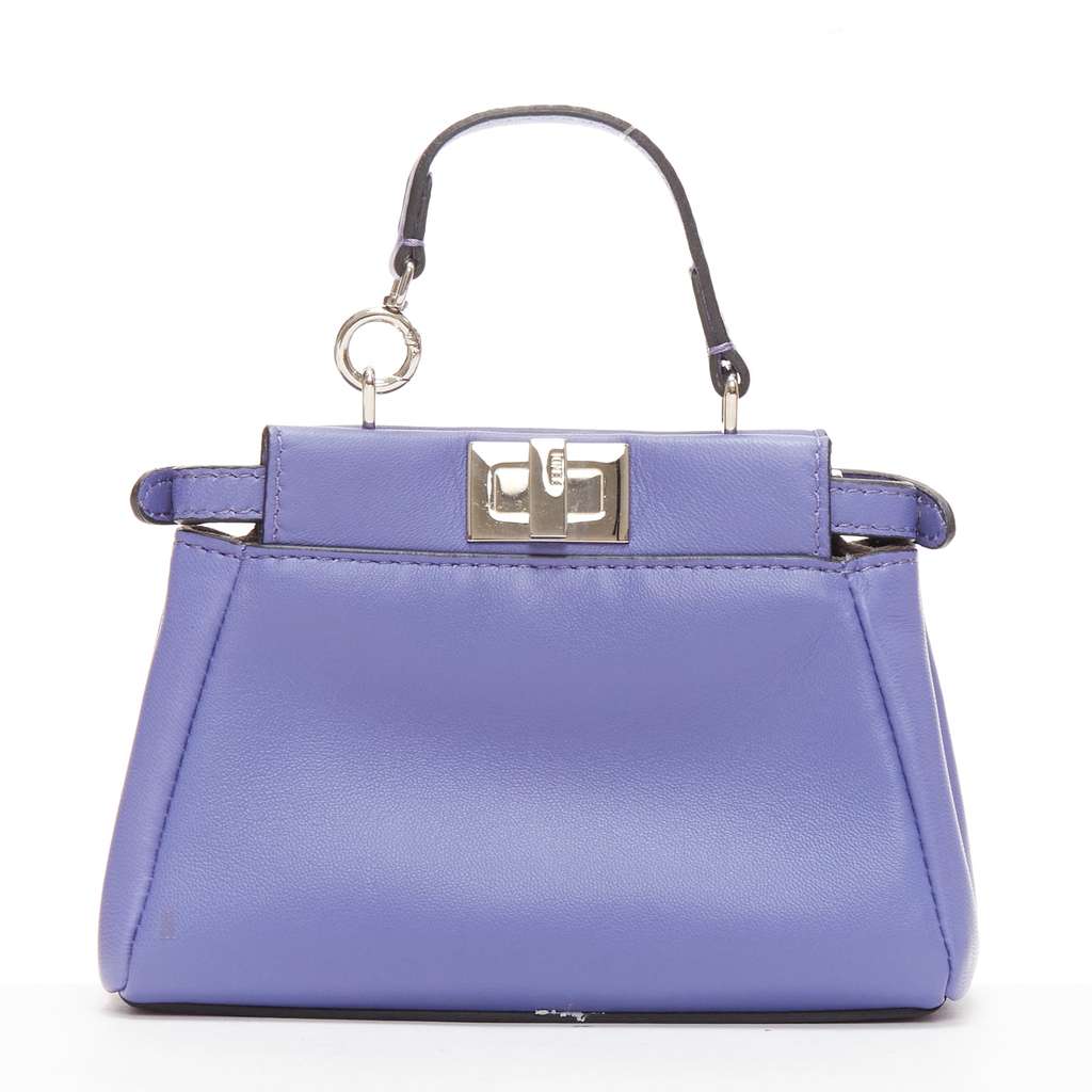 Fendi Peekaboo Micro Purple Leather Good - Box View