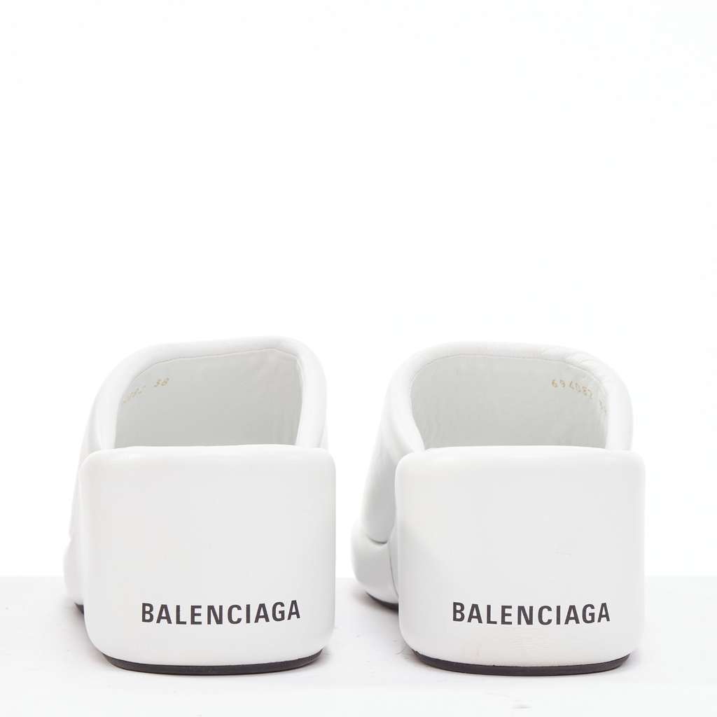 Balenciaga Rise White Leather Good - Back View