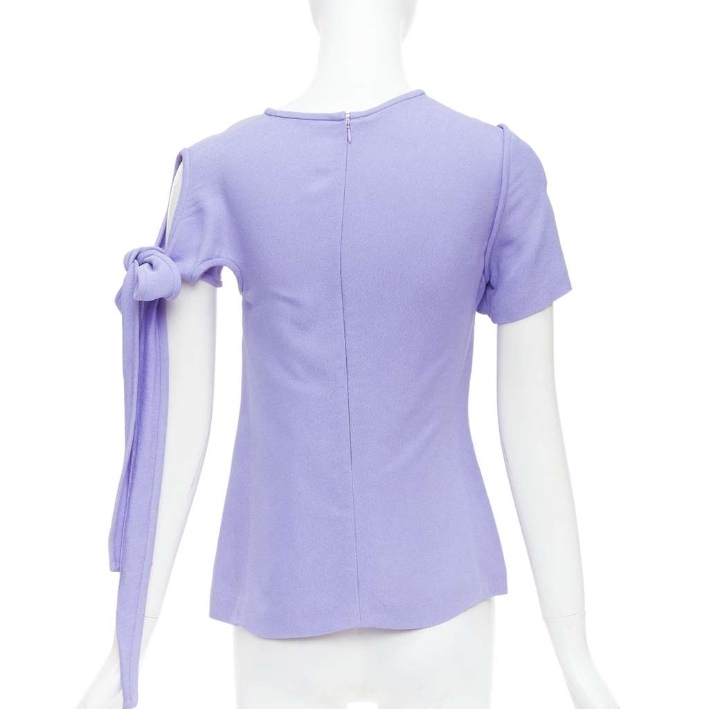 Celine Tie Sleeve Top Purple Viscose Very good - Box View