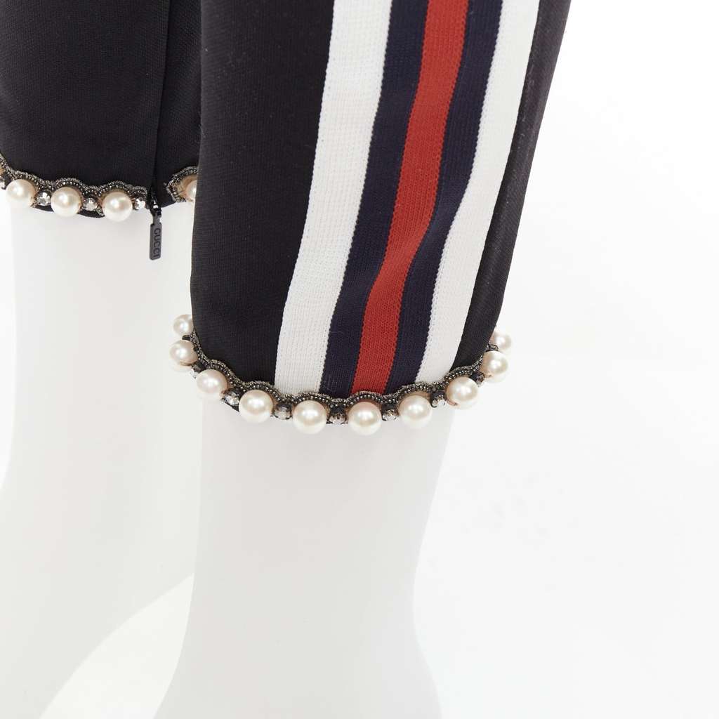 Gucci Trimmed Jogger Pants Black Polyester Never worn - Back View
