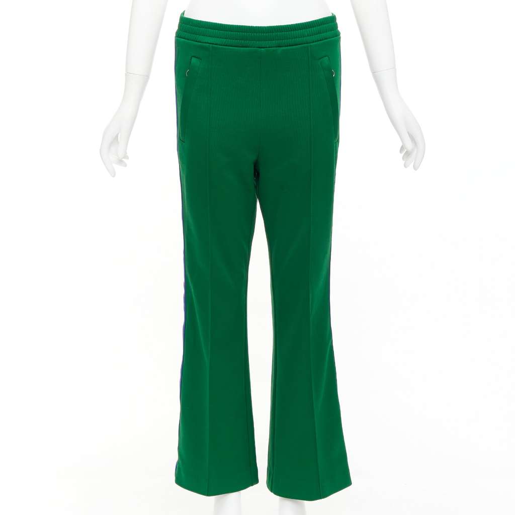 Gucci Web Trim Pants Green Polyester Good - Inside View