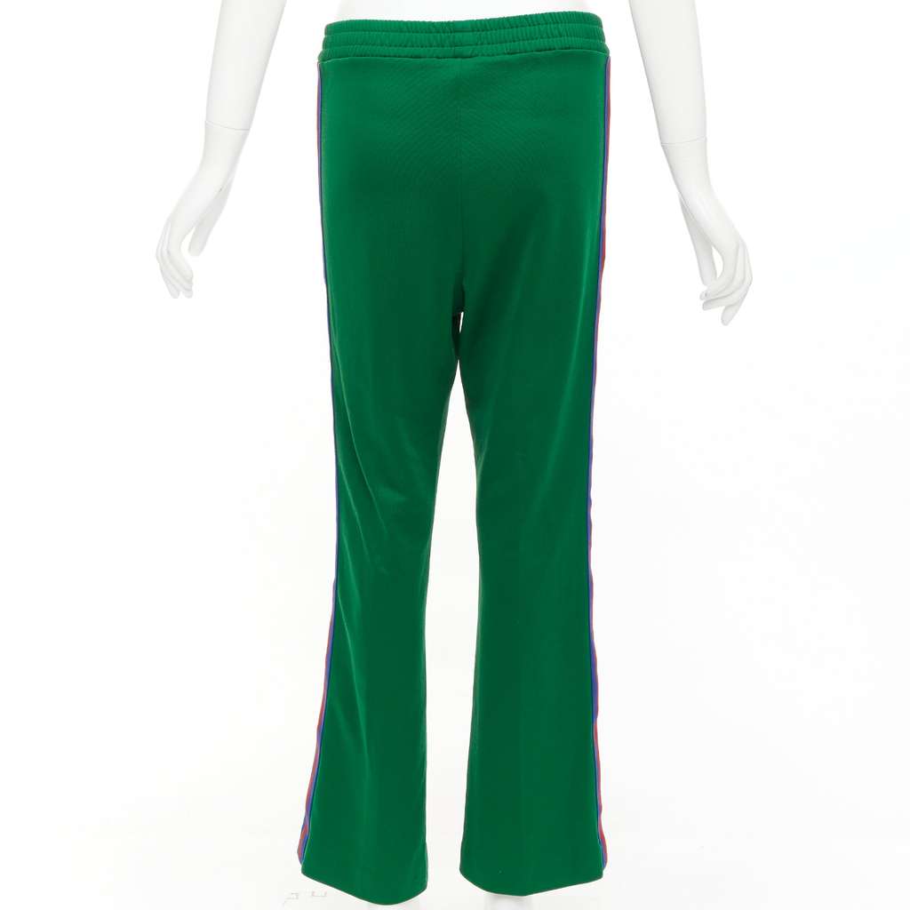 Gucci Web Trim Pants Green Polyester Good - Box View