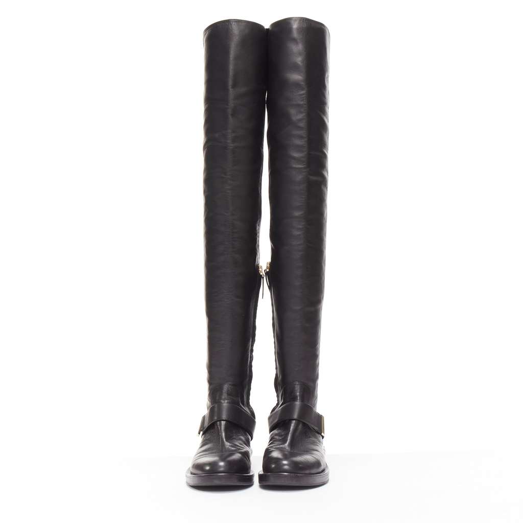 Nicholas Kirkwood Metallic Wingtip Boots Black Leather Very good - Model View