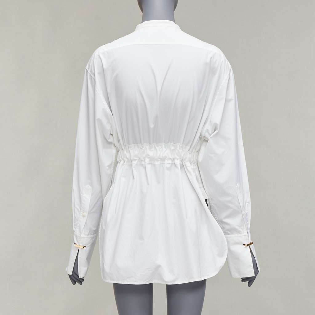 Celine D Ring Belt Shirt White Cotton Very good - Box View