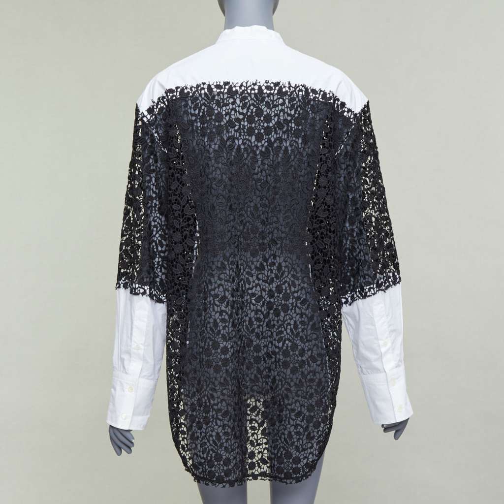 JW ANDERSON Lace Insert Shirt White Cotton Good condition - Box View