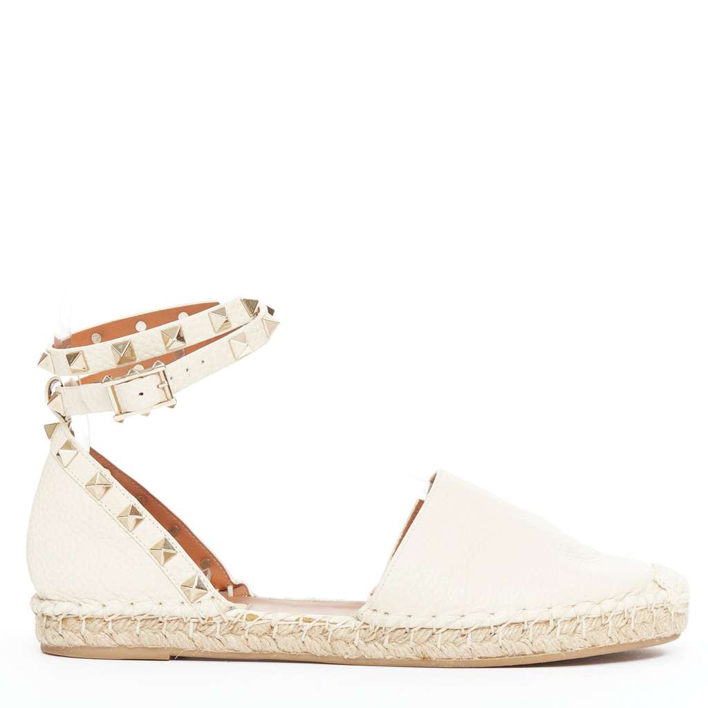 Valentino Rockstud Ecru Leather Very good - Front View