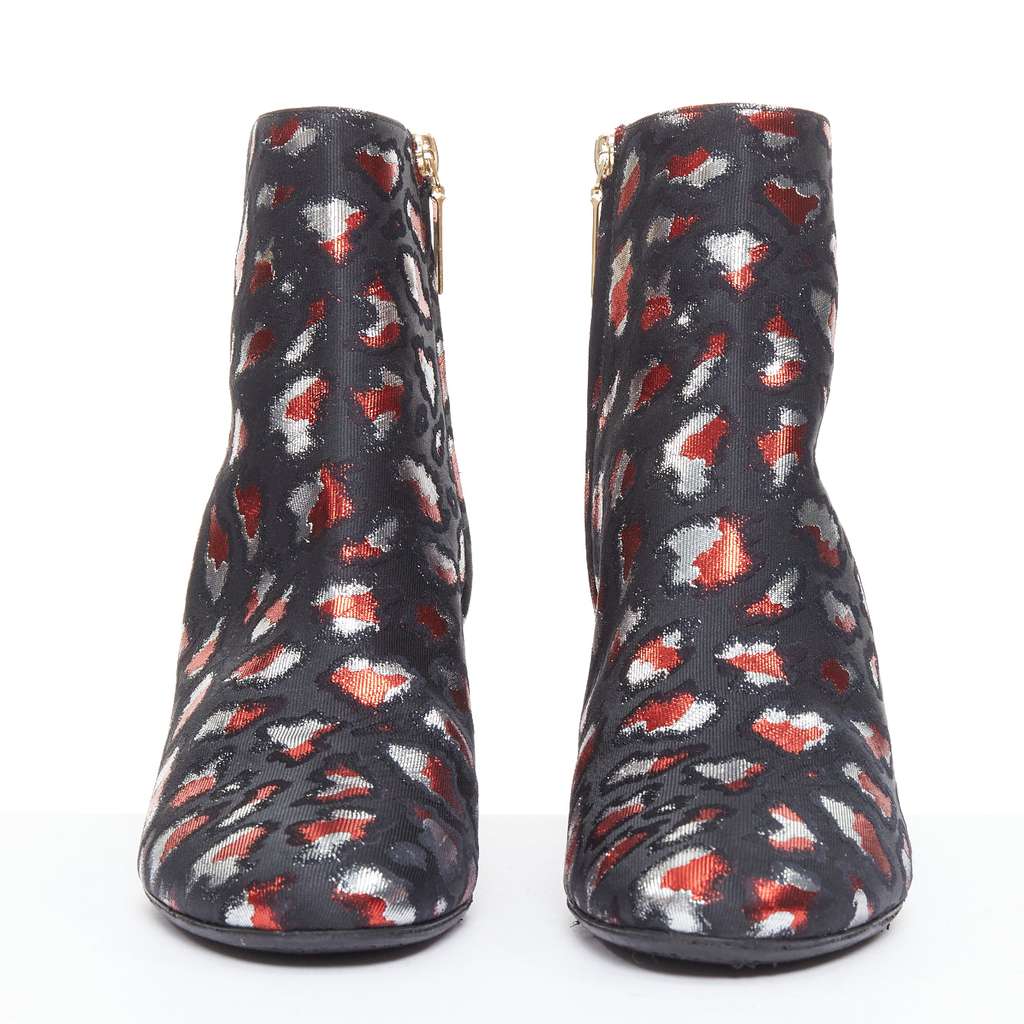 Saint Laurent Suede Sock Wooden Boots Black Very good - Inside View