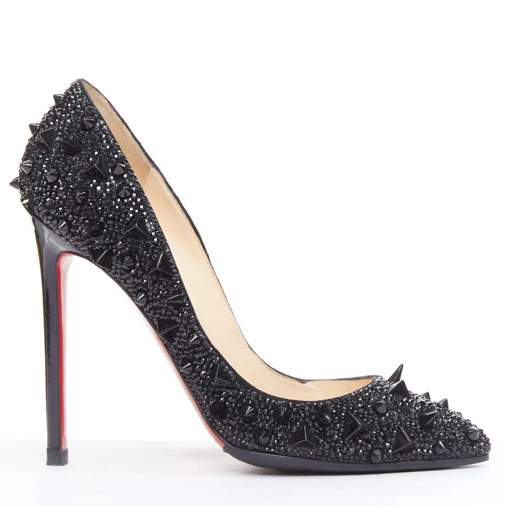 Christian Louboutin Pigalili Potpourri 120 Black Fair - Front View