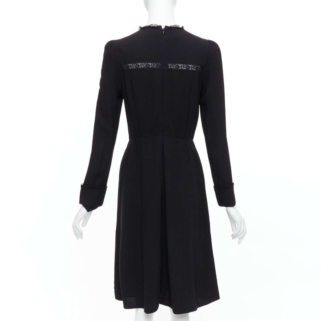 Prada Lace Fit Dress Black Good - Box View