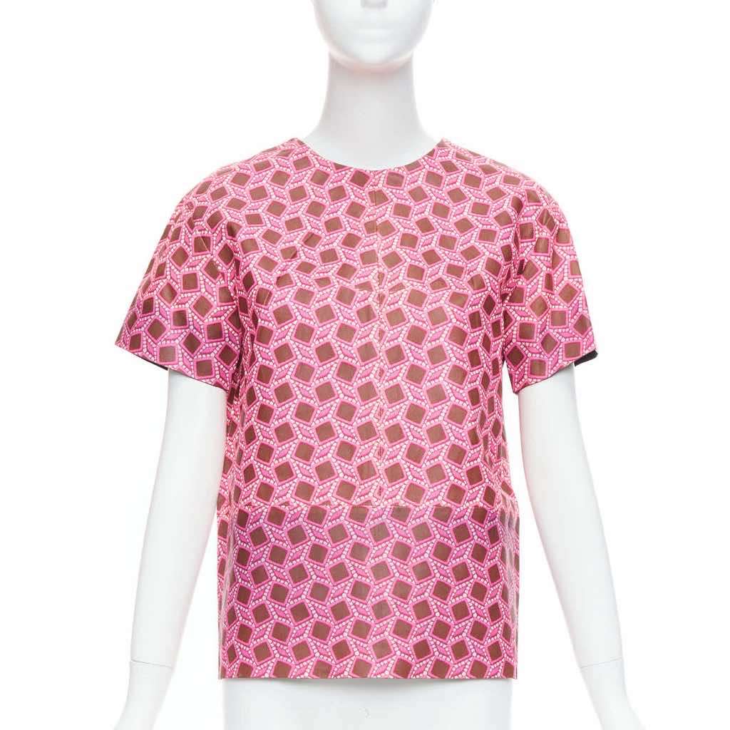 Louis Vuitton Lattice Leather Top Pink Leather Good - Front View