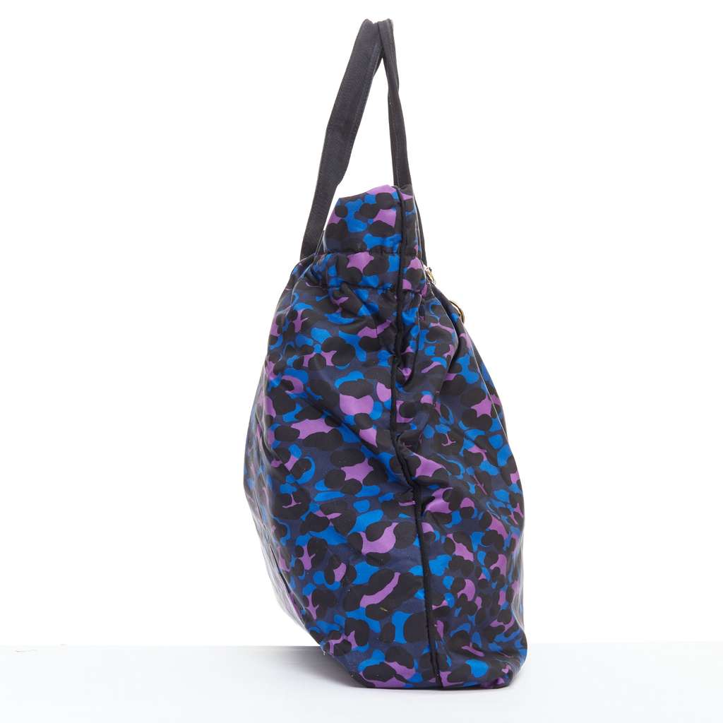 Lanvin Paper Logo Tote Bag Purple Very good - Model View