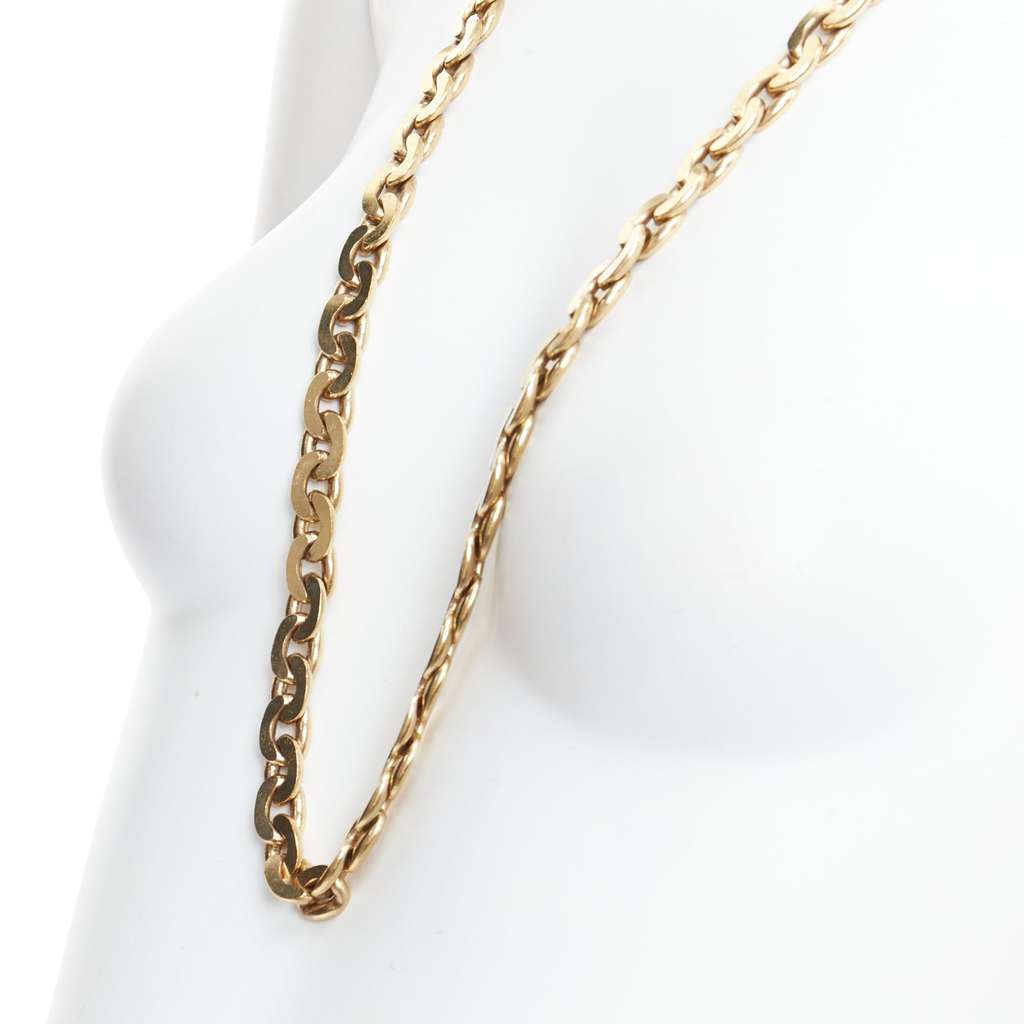 Lanvin Multi Chain Necklace Gold Metal Good condition - Back View