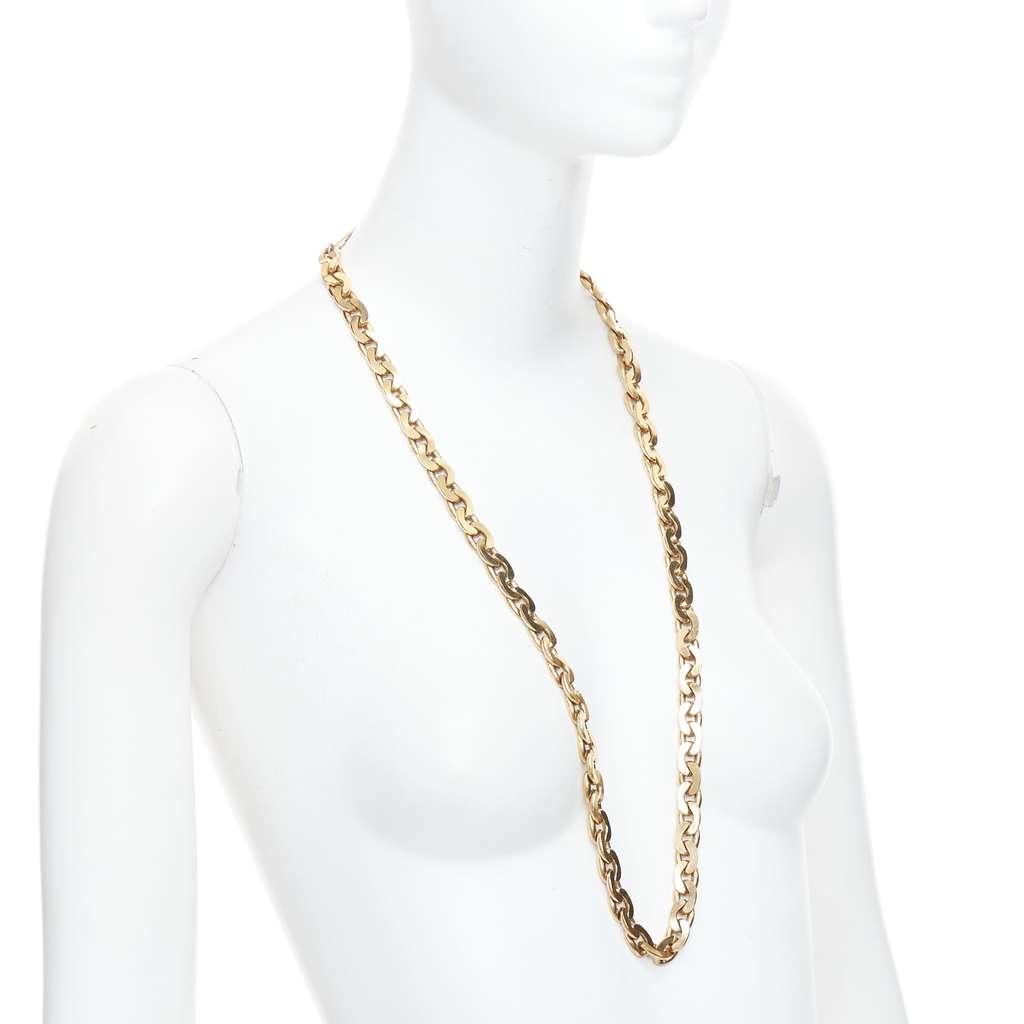 Lanvin Multi Chain Necklace Gold Metal Good condition - Inside View