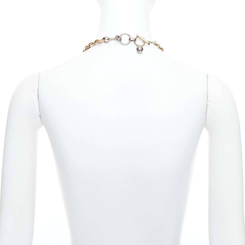 Lanvin Multi Chain Necklace Gold Metal Good condition - Box View