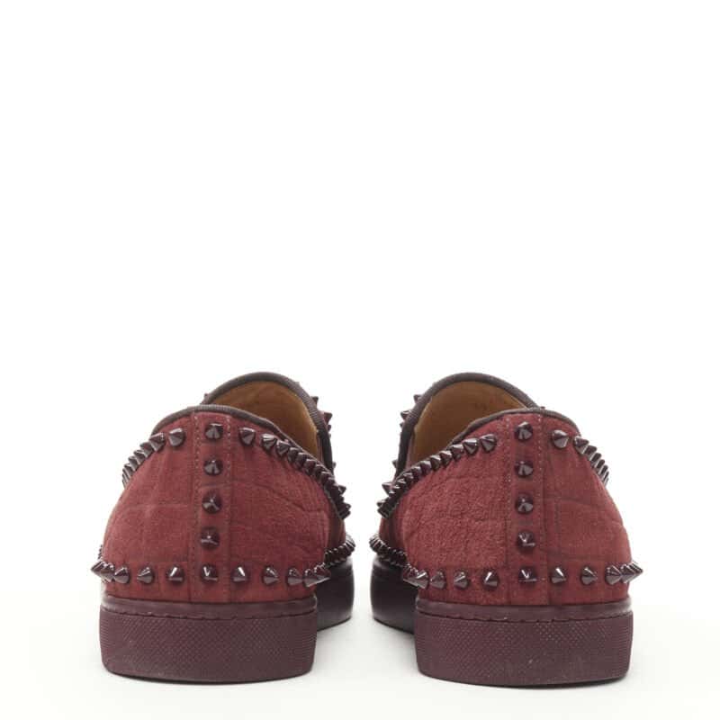 Christian Louboutin Air Sole Sneakers Red Suede Very good - Box View