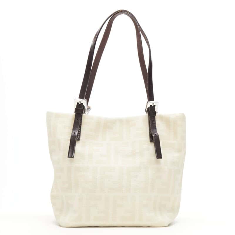 Fendi Latch Saddle Bag Beige Good - Box View