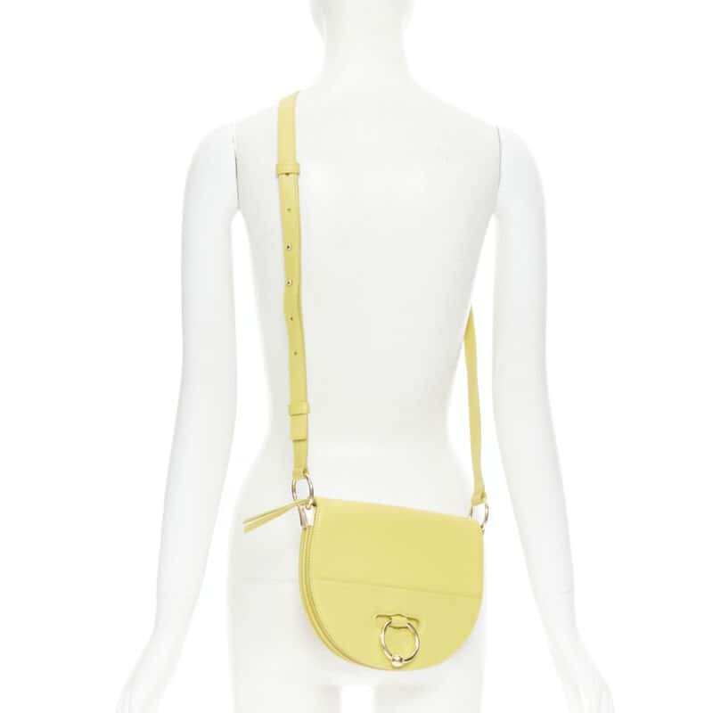 JW ANDERSON Latch Bag yellow Yellow Leather Very good condition - Back View