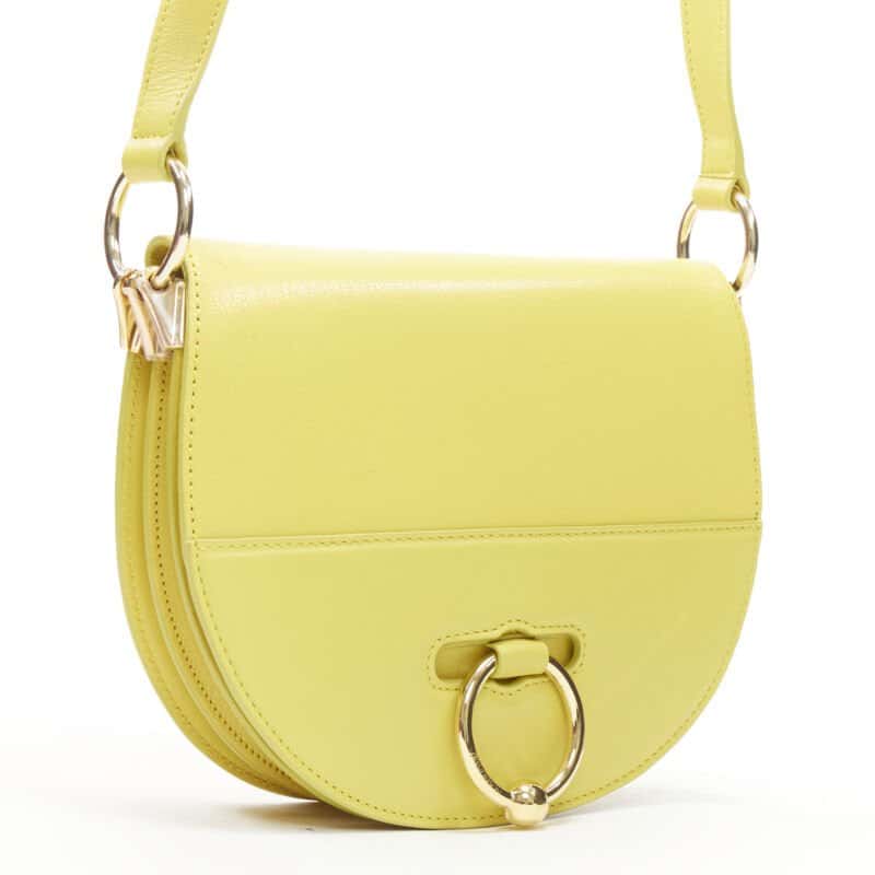 JW ANDERSON Latch Bag yellow Yellow Leather Very good condition - Inside View