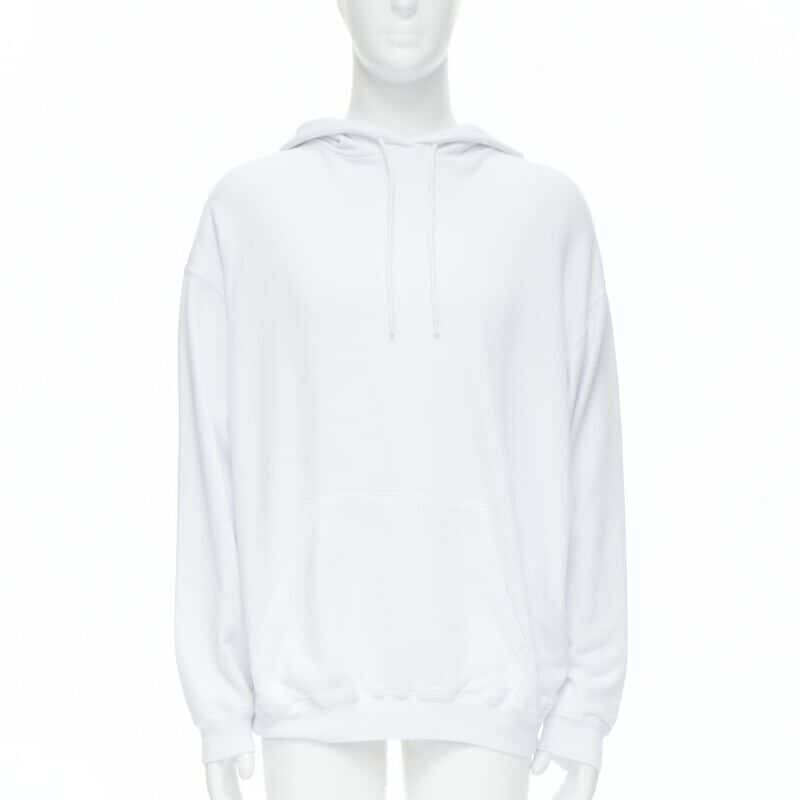 Balenciaga Tattoo hoodie White Cotton Never worn, with tag - Inside View