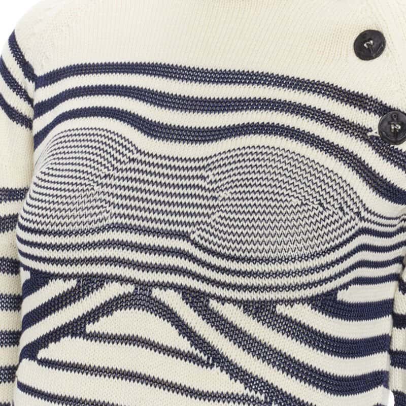 Jean Paul Gaultier Stripe Sailor Sweater MultiColor Cotton Never worn, with tag - Back View