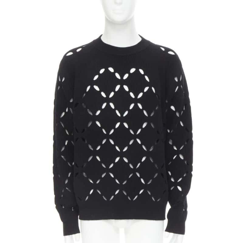 Versace Medusa Wool Sweater Black Wool Never worn, with tag - Front View