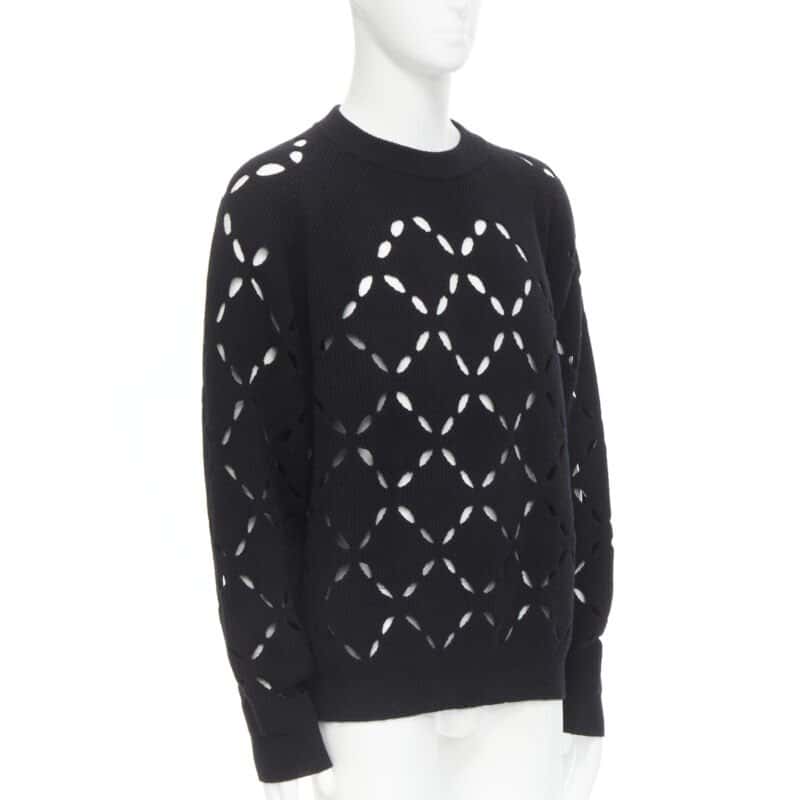 Versace Medusa Wool Sweater Black Wool Never worn, with tag - Inside View